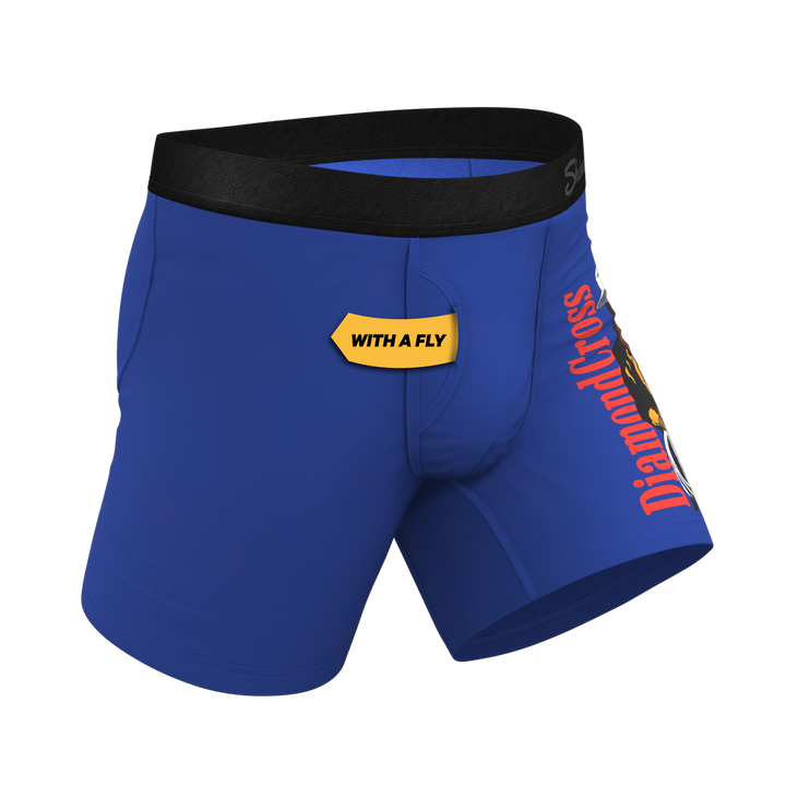 The Jackson | Blue Cowboy Shinesty x Diamond Cross Ranch Ball Hammock® Pouch Underwear With Fly