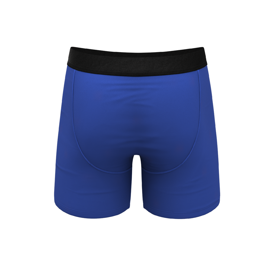 The Jackson | Blue Cowboy Shinesty x Diamond Cross Ranch Ball Hammock® Pouch Underwear With Fly