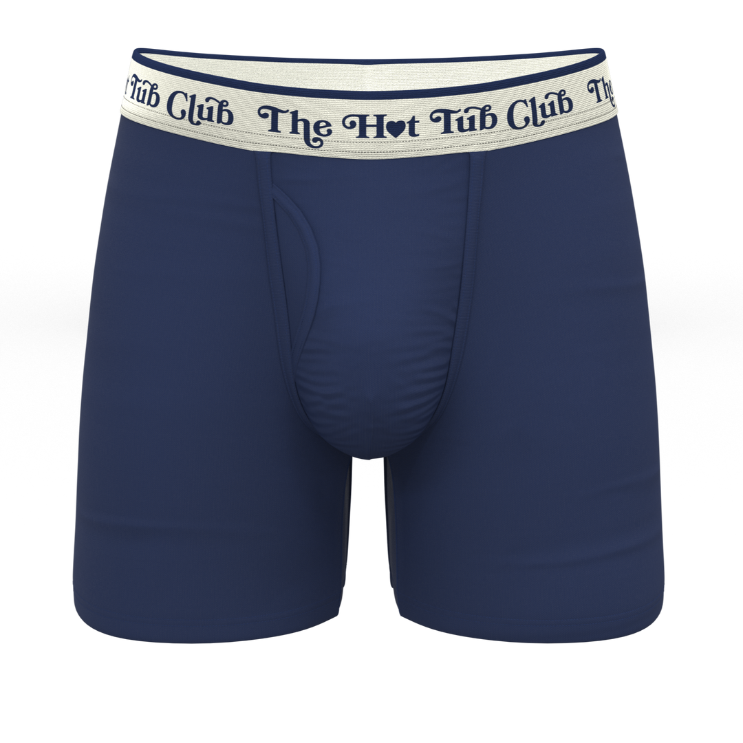 The Jet Set | Hot Tub Club Navy Ball Hammock® Pouch Underwear With Fly