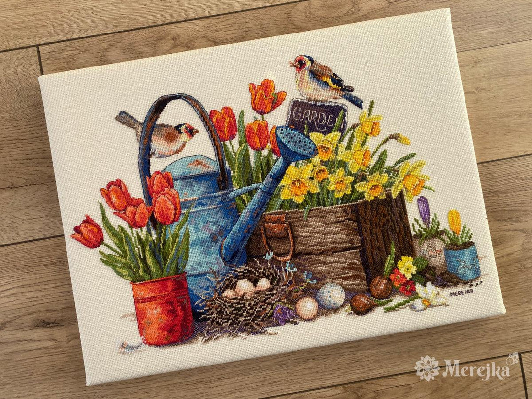 Spring Garden K-251 Counted Cross-Stitch Kit