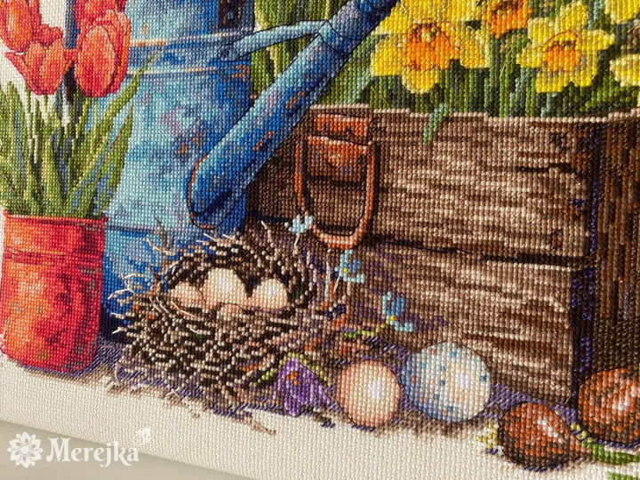 Spring Garden K-251 Counted Cross-Stitch Kit