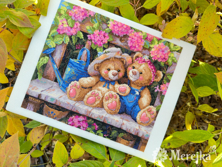 Garden Friends K-265 Counted Cross-Stitch Kit
