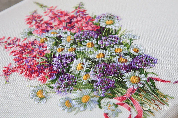 The Field Bouquet K-95 Counted Cross Stitch Kit