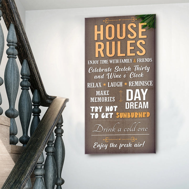 Patio Rules Sign