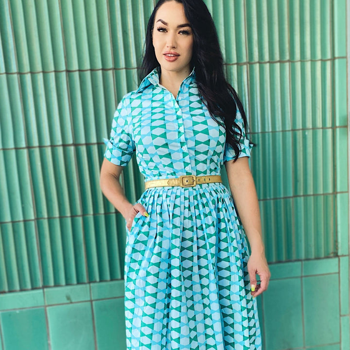 Gloria Pleated Retro Circle Skirt