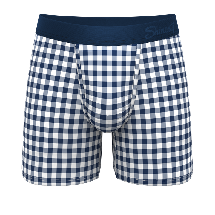 The Mad For Plaid | Navy Gingham Ball Hammock® Pouch Underwear