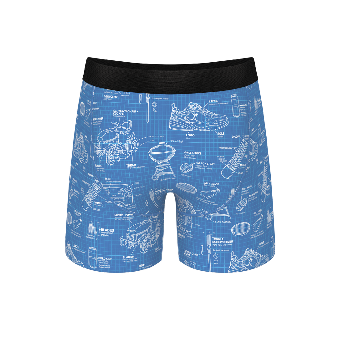 The Man With A Plan | Blueprint Ball Hammock® Pouch Underwear With Fly