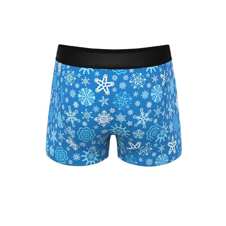 The Melt In Your Mouth | Glow In The Dark Naughty Snowflakes Ball Hammock® Pouch Trunks Underwear