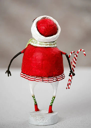 Minty Christmas Snowgirl Figurine by Lori Mitchell *NEW for 2024*