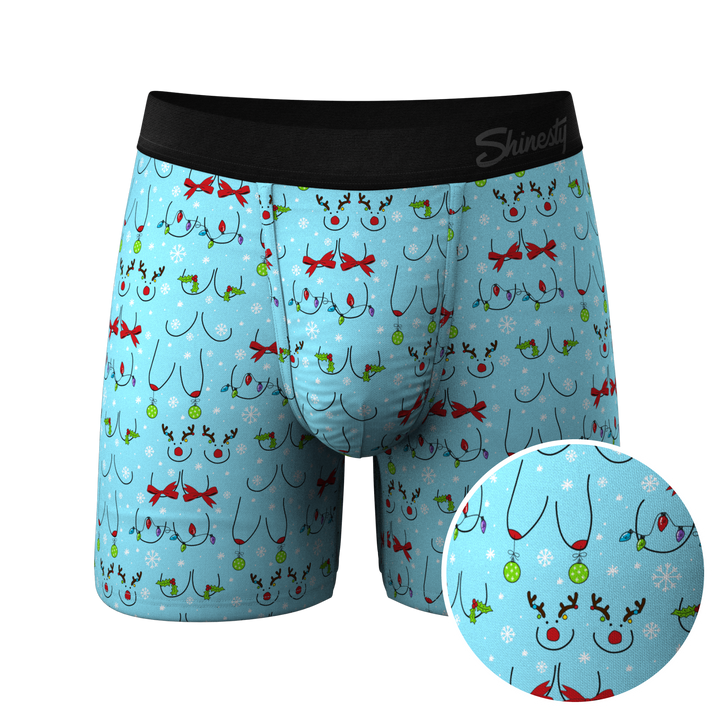 The Mistletits | Christmas Bust Ball Hammock® Pouch Underwear