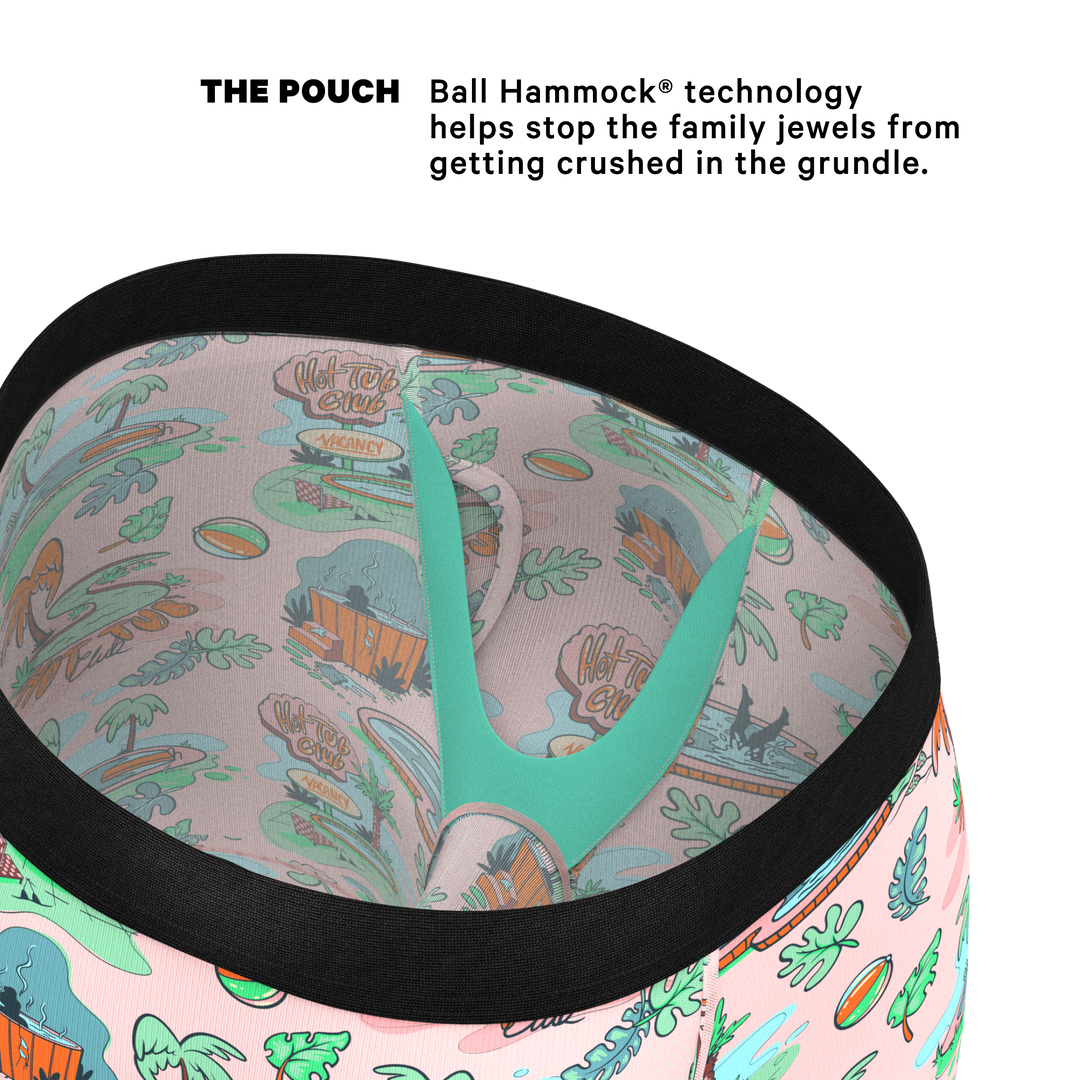 The Motel Hotel | Palm Springs Tropical Long Leg Ball Hammock® Pouch Underwear With Fly