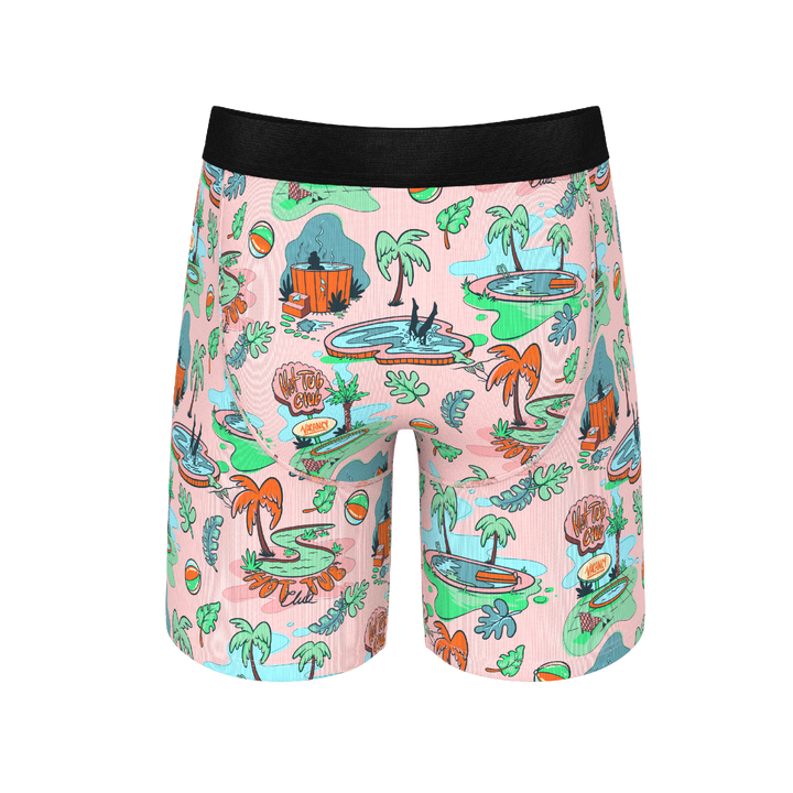 The Motel Hotel | Palm Springs Tropical Long Leg Ball Hammock® Pouch Underwear With Fly