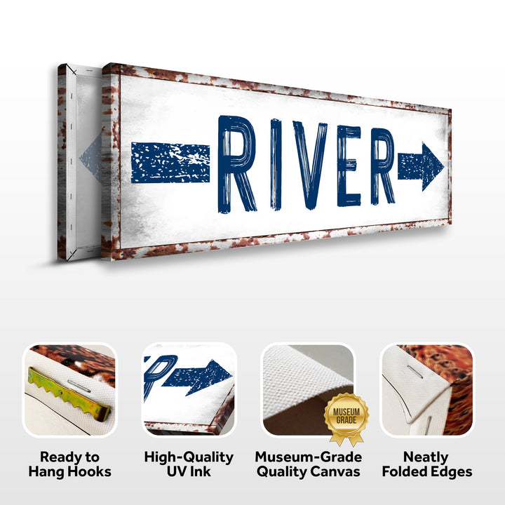 River Arrow Sign