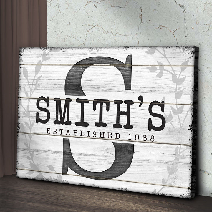Established Last Name Sign VI