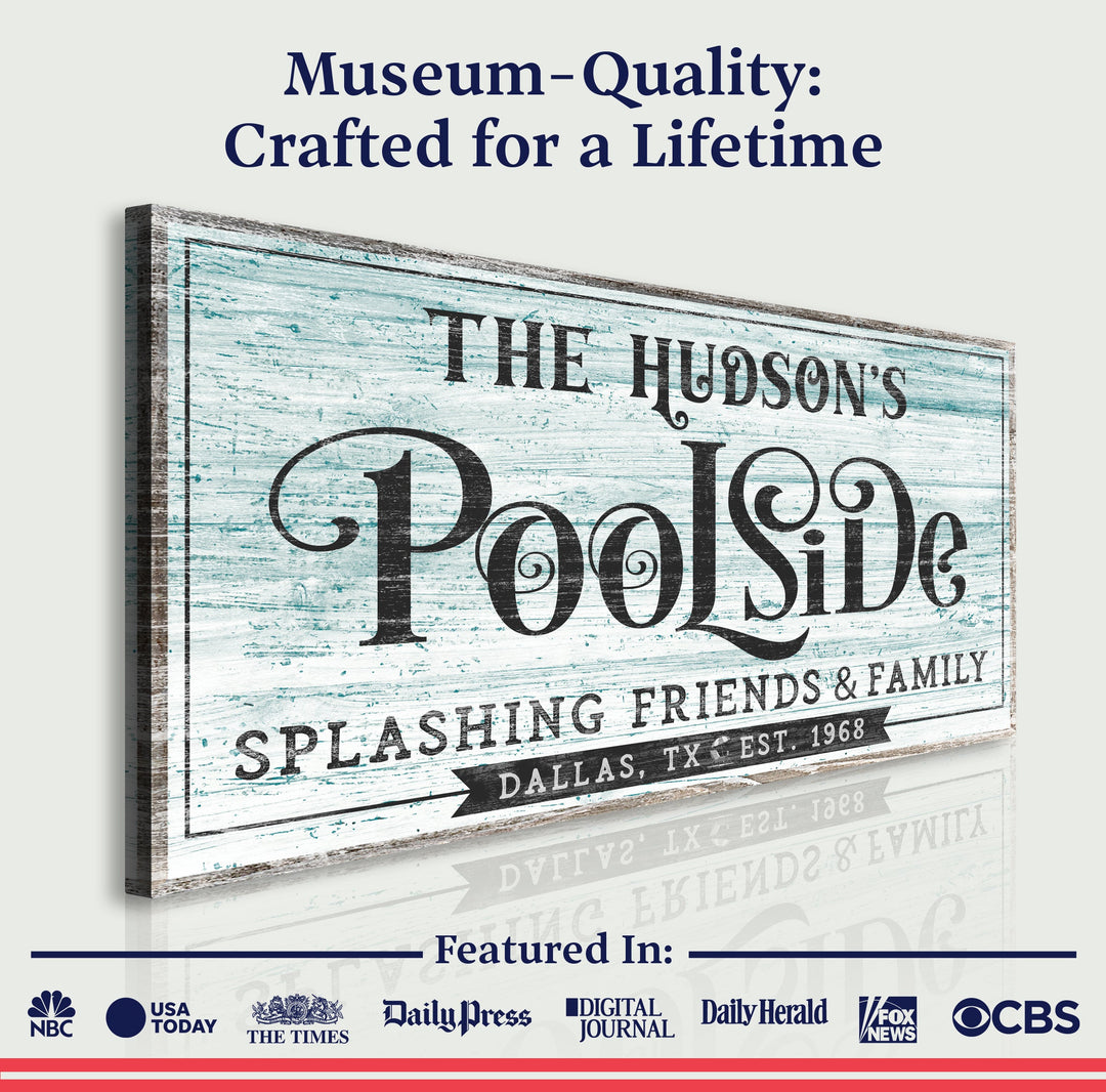 Personalized Poolside Sign