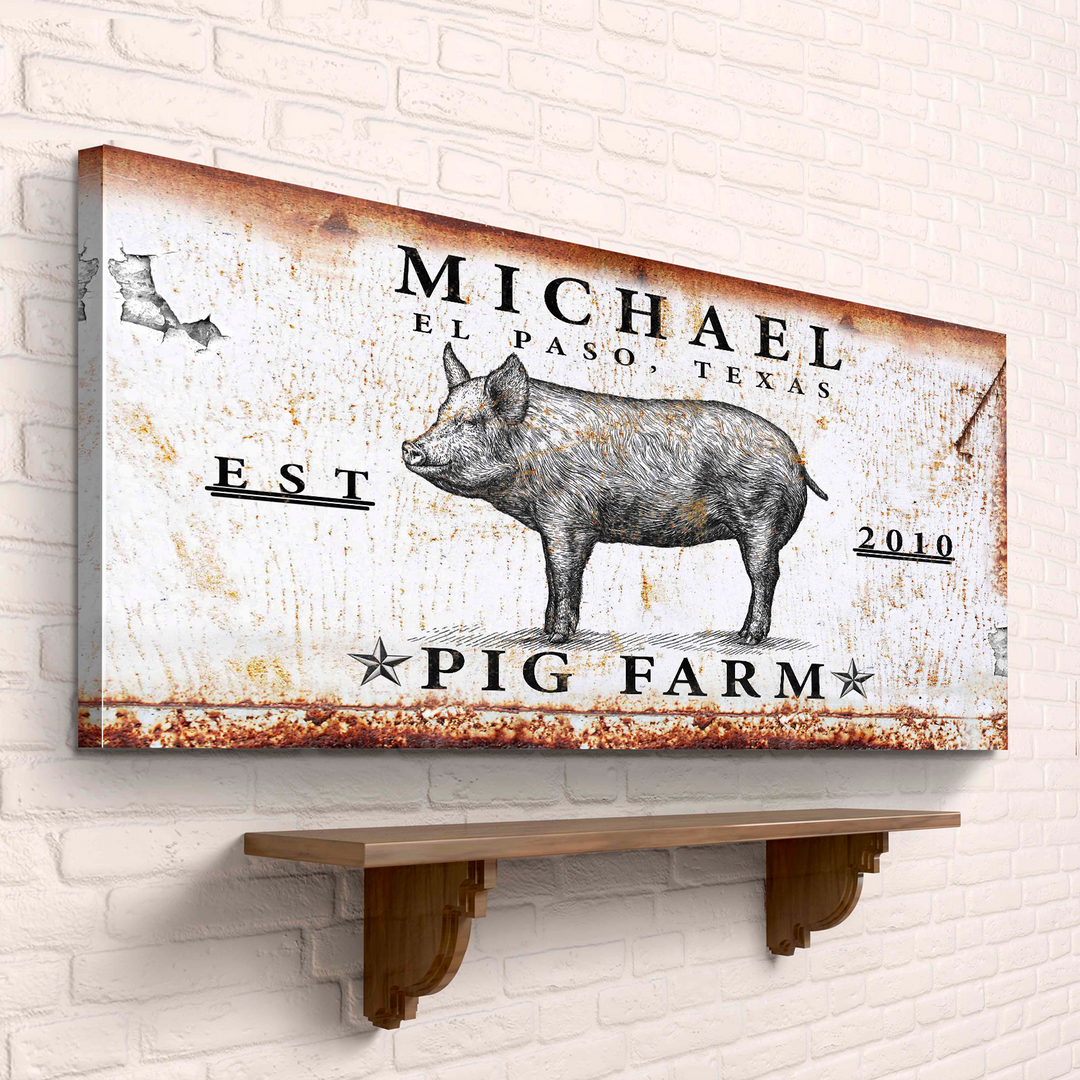 Pig Farm Sign