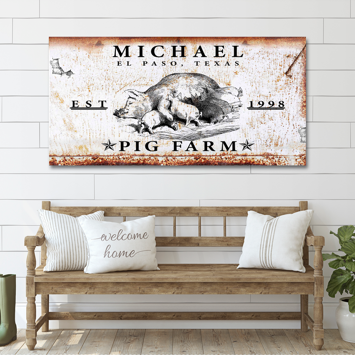 Pig Farm Sign