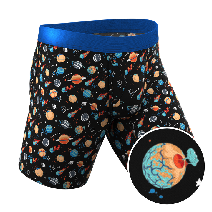 The Personal Space | Outer Space Long Leg Ball Hammock® Pouch Underwear With Fly