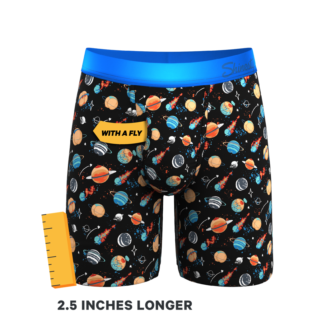 The Personal Space | Outer Space Long Leg Ball Hammock® Pouch Underwear With Fly
