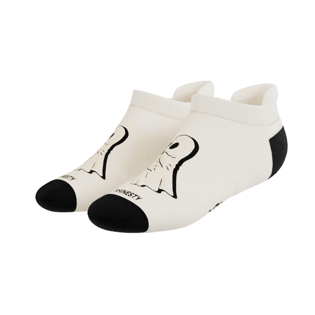 The Possessed Chest | Ghost Heel Hammock™ Ankle Socks