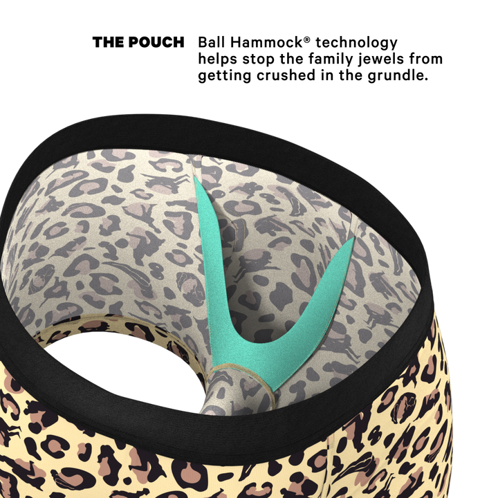 The Primal Passion | Naughty Cheetah Print Ball Hammock® Pouch Trunks Underwear