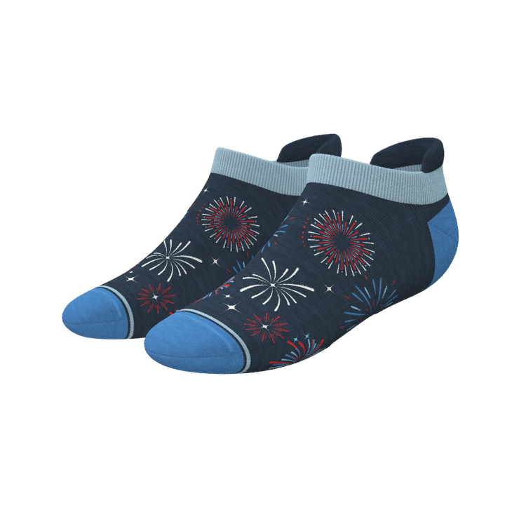 The Pyrotecnips | Naughty Fireworks Heel Hammock™ Ankle Socks