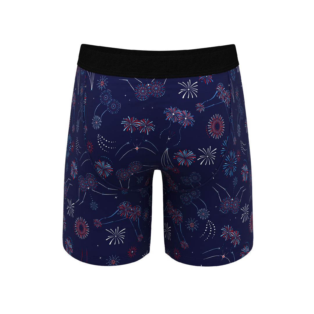 The Pyrotecnips | Naughty Fireworks Long Leg Ball Hammock® Pouch Underwear With Fly