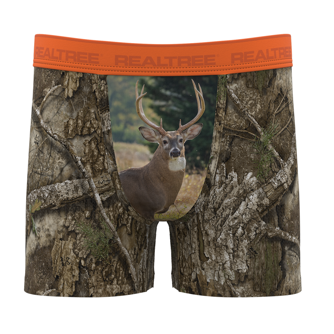The Wild Game | Realtree x Shinesty Neon Orange Boy's Boxer Briefs