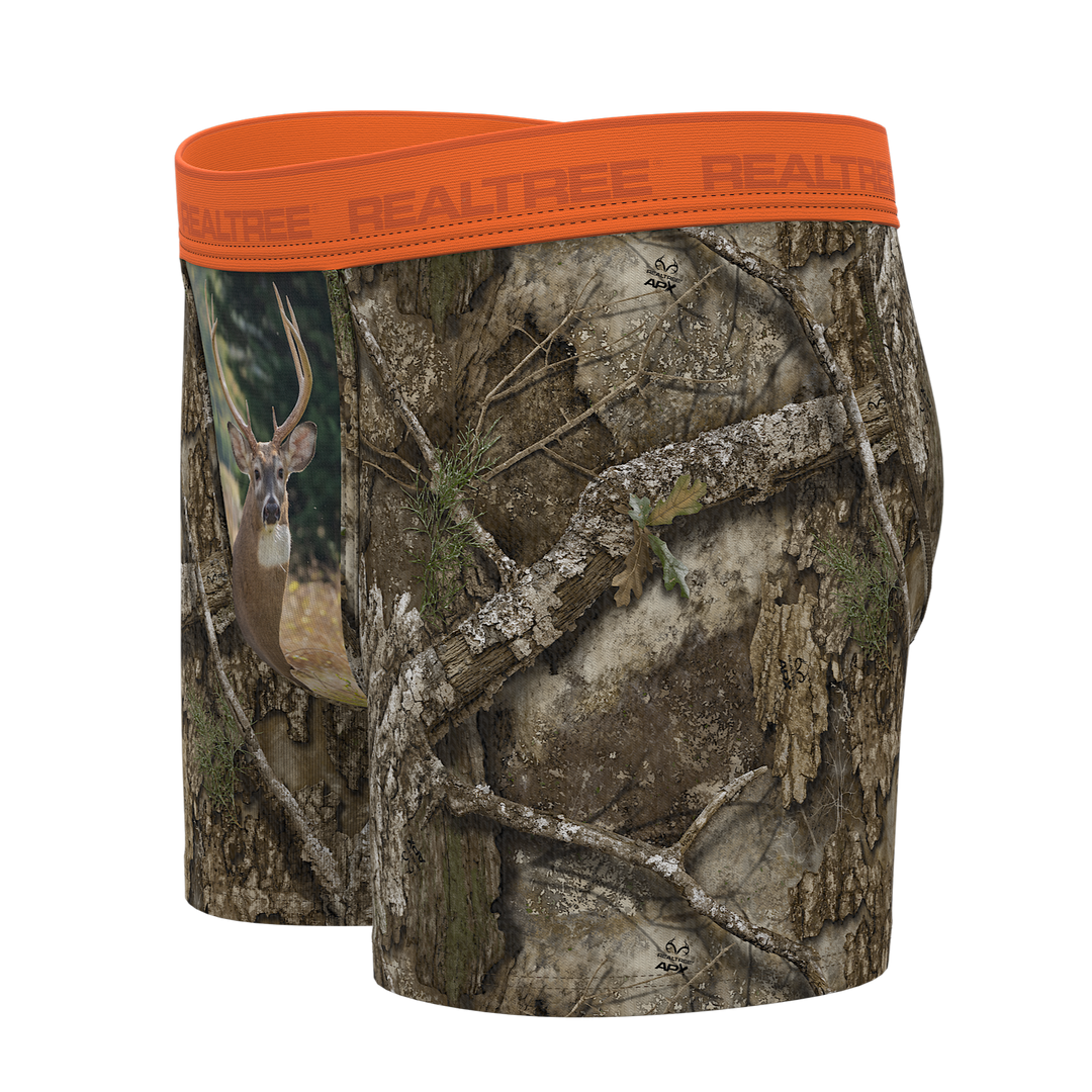 The Wild Game | Realtree x Shinesty Neon Orange Boy's Boxer Briefs