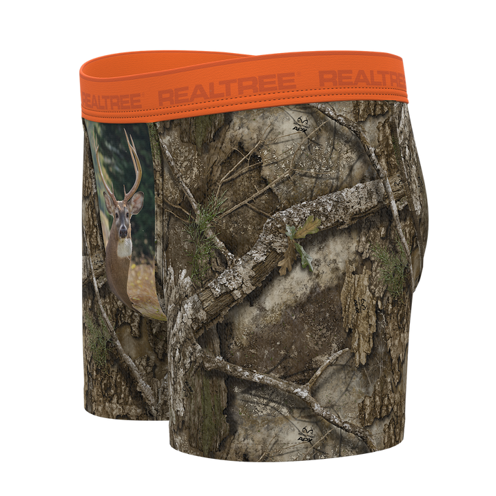 The Wild Game | Realtree x Shinesty Neon Orange Boy's Boxer Briefs