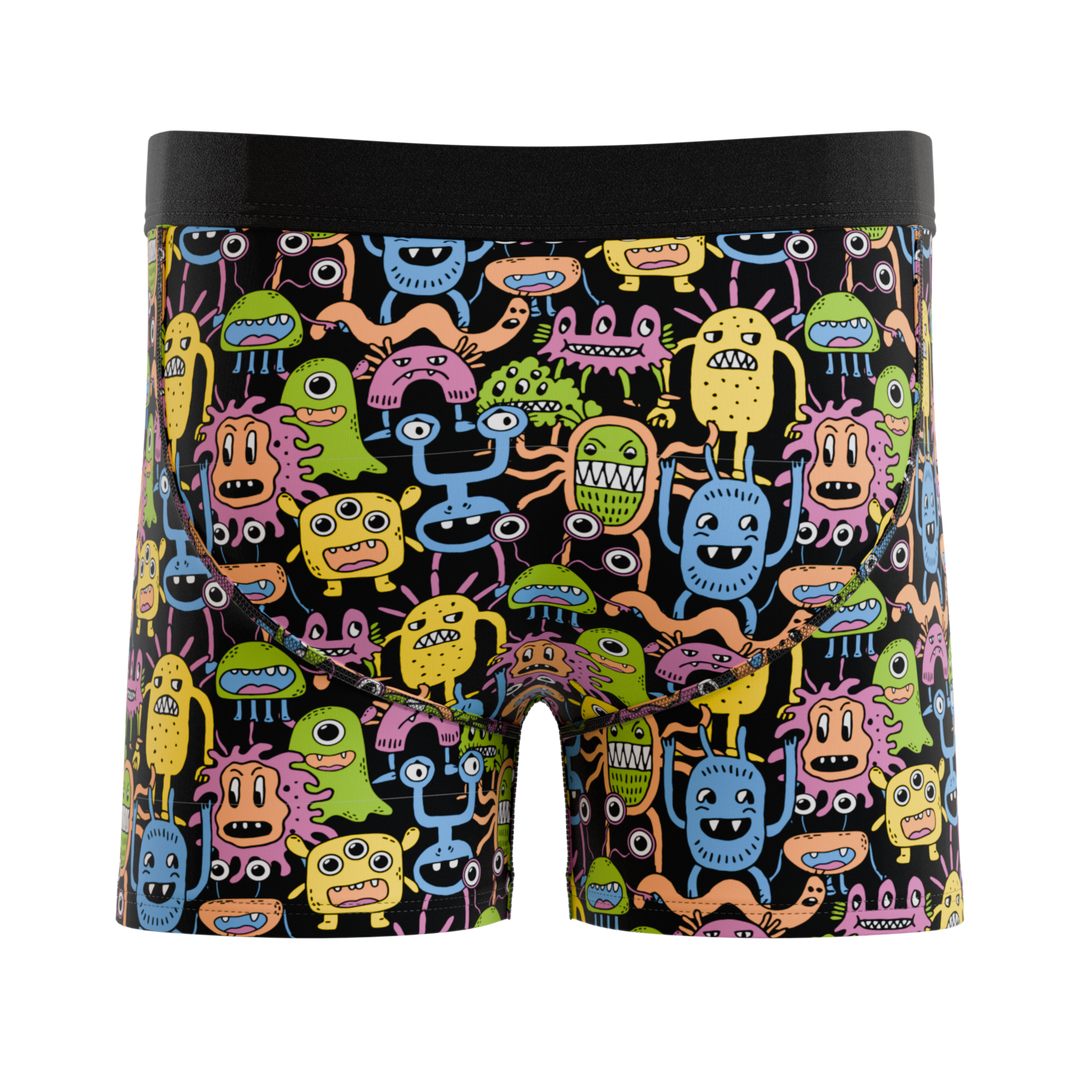 The Under The Bed | Colorful Monsters Boy's Boxer Briefs