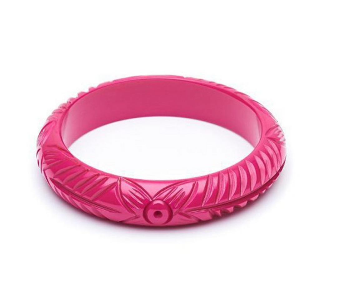 Midi Iris Heavy Carve Fakelite Bangle by Splendette