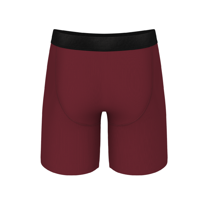 The Sommelier | Burgundy Long Leg Ball Hammock® Pouch Underwear With Fly
