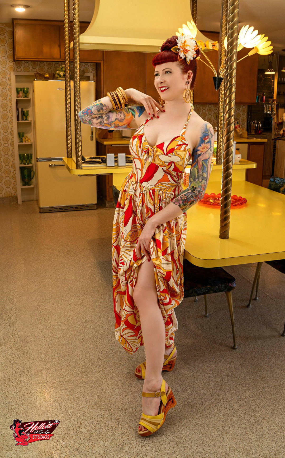 the Souvenir/with Ankle Strap - in Spice