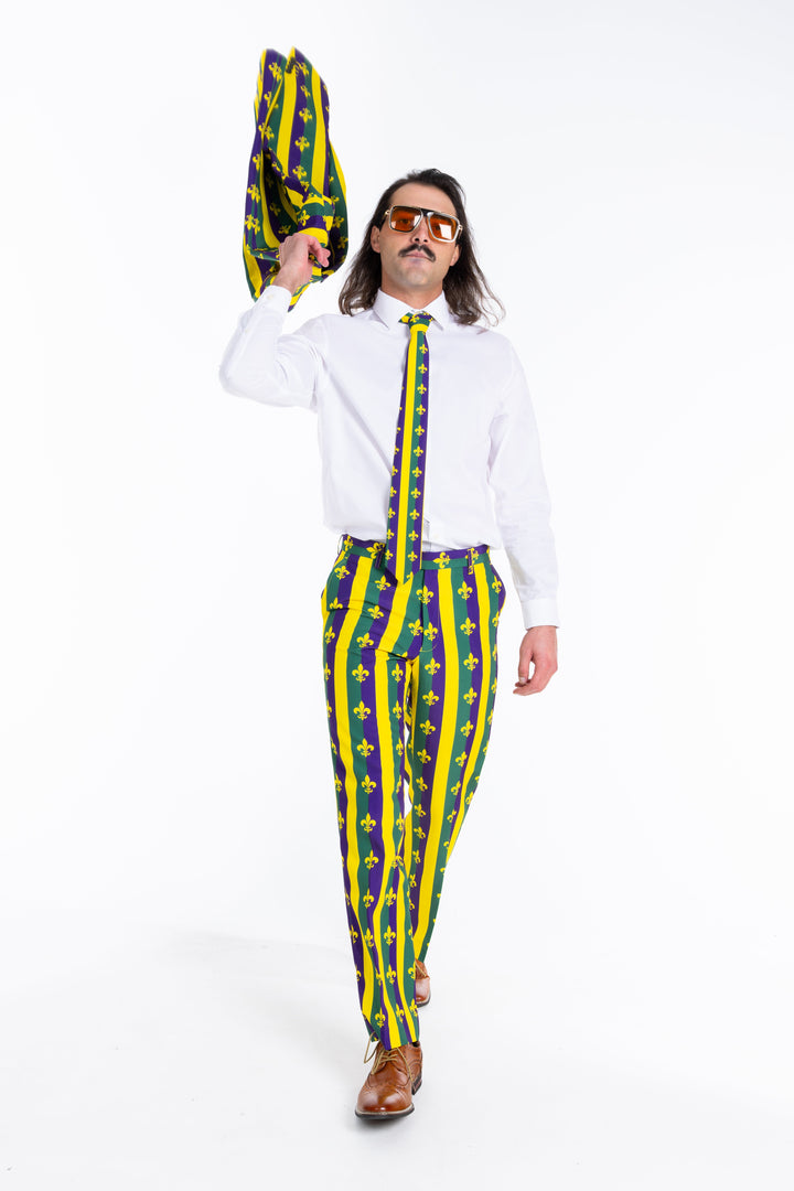 The Beignets For Breakfast | Mardi Gras Suit Pants