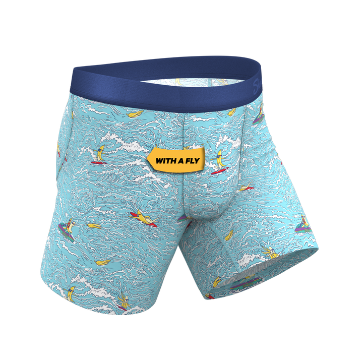 The Surfin' Turf | Shinesty Surfer Ball Hammock® Pouch Underwear With Fly