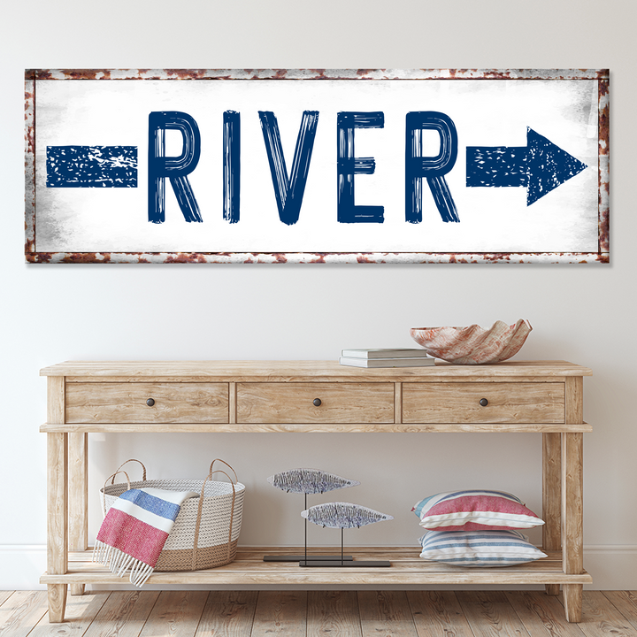 River Arrow Sign
