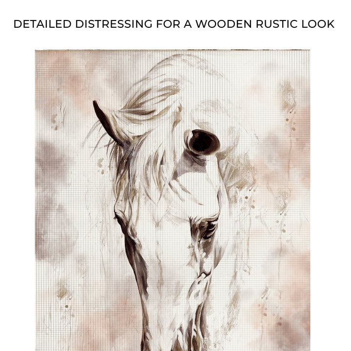 Sorrowful Horse Canvas Wall Art