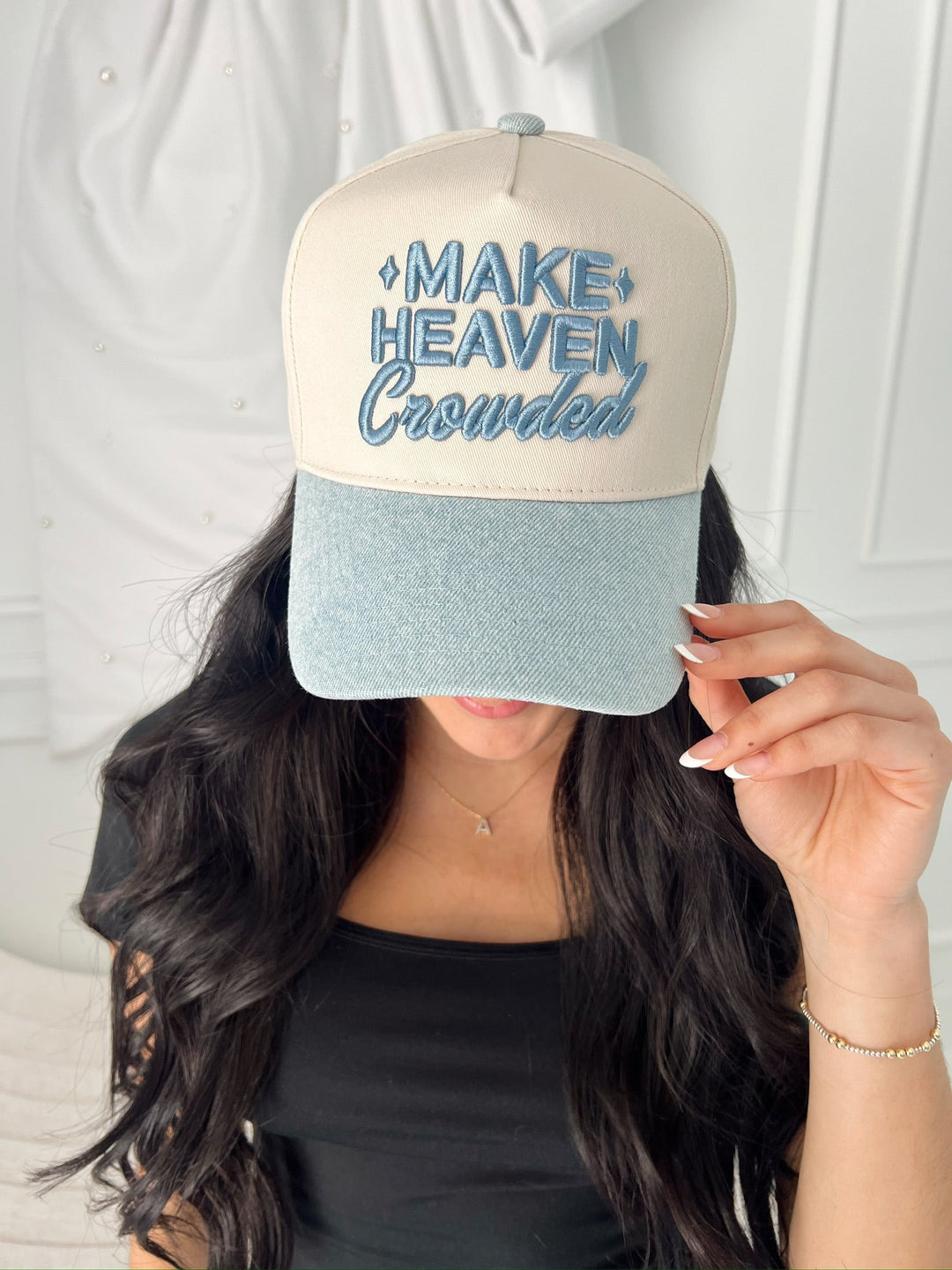 Make Heaven Crowded - Denim Vintage Trucker Hat