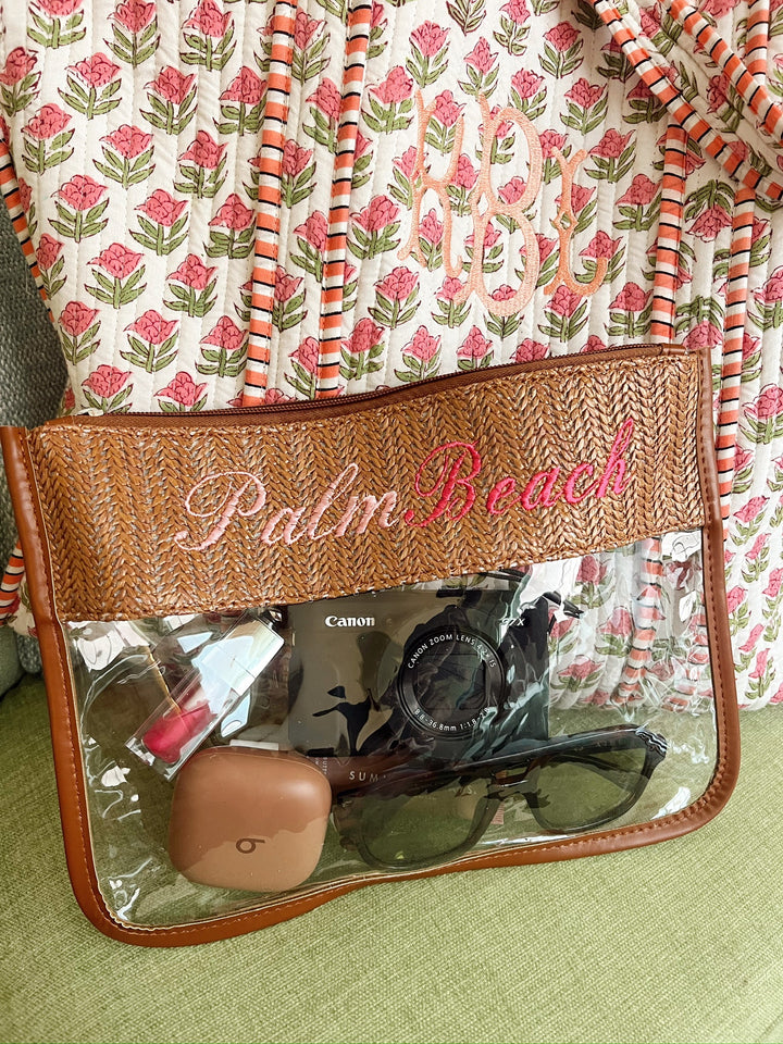 Woven Clear Pouch