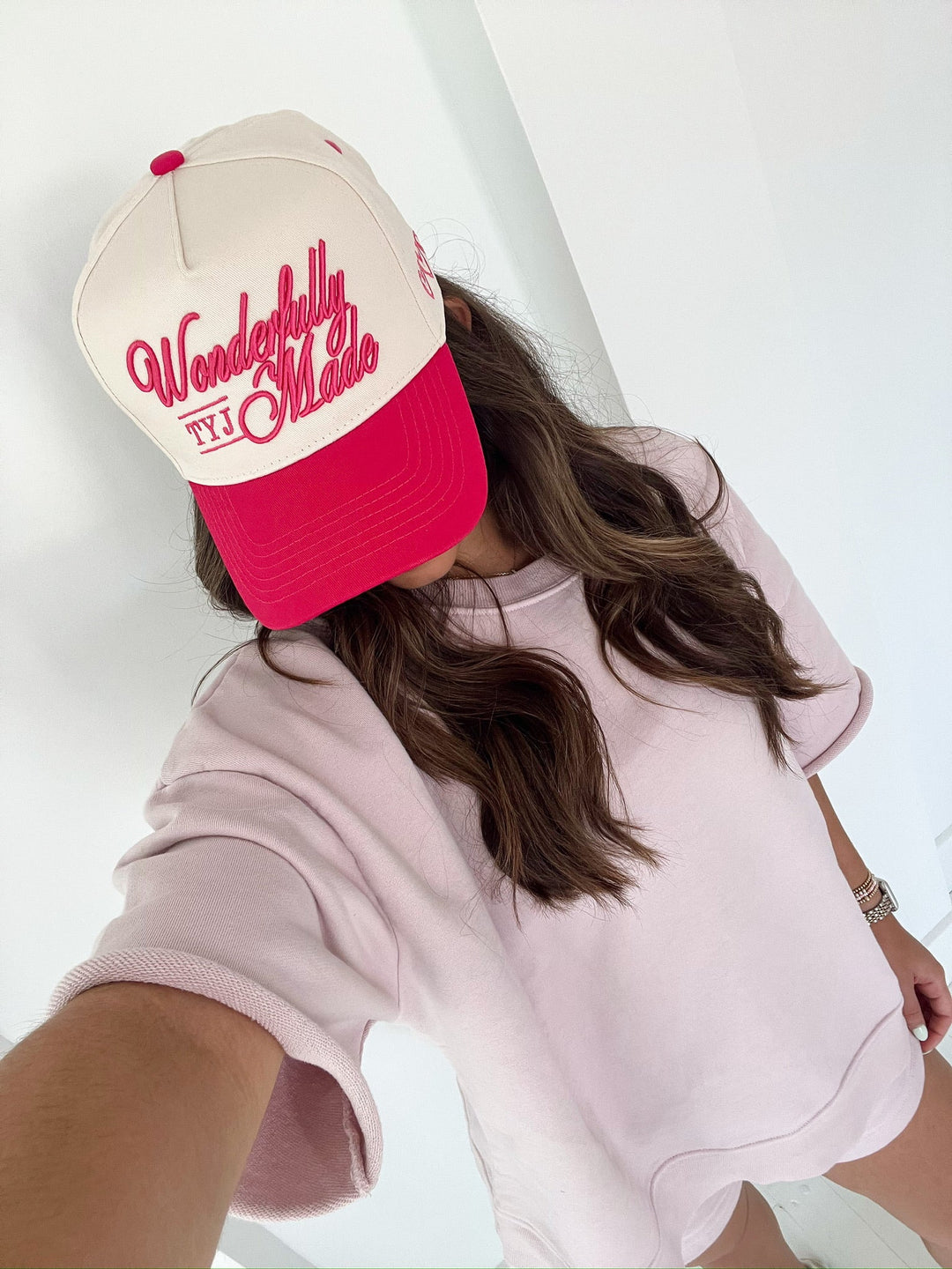 Wonderfully Made - Hot Pink Vintage Trucker Hat