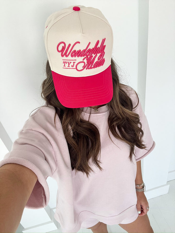 Wonderfully Made - Hot Pink Vintage Trucker Hat