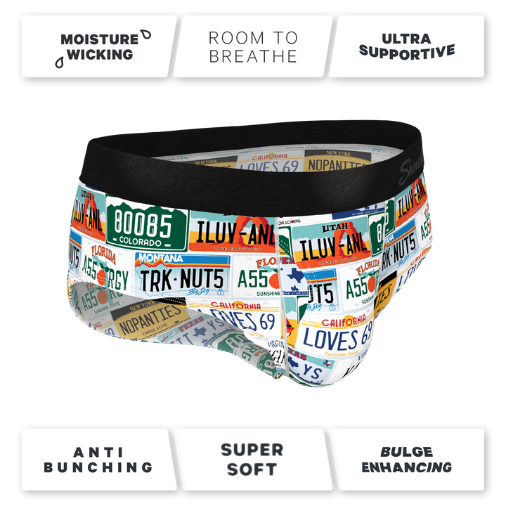 The DMV Catastrophe | License Plates Ball Hammock® Pouch Underwear Briefs
