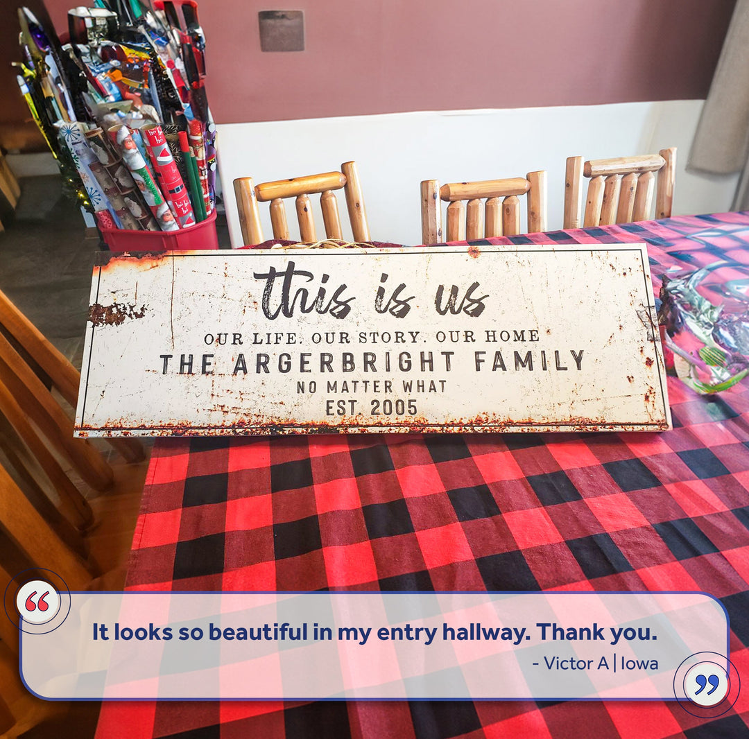 This Is Us Rustic Sign