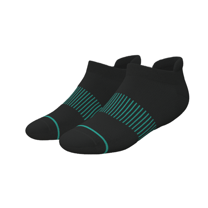 The Threat Level Midnight | Black Stay Weird Heel Hammock™ Ankle Socks