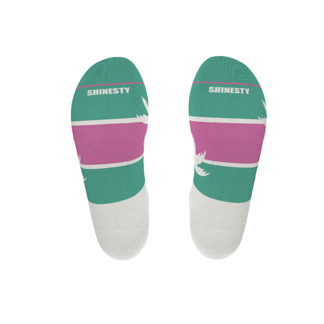The Venice Beach | Palm Trees Heel Hammock™ Ankle Socks