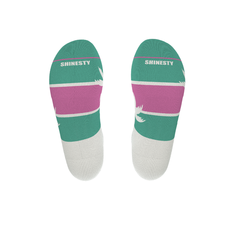 The Venice Beach | Palm Trees Heel Hammock™ Ankle Socks