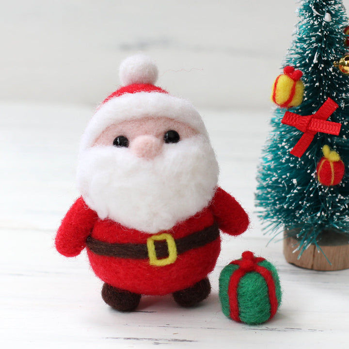 Santa Needle Felting Kit. Wizardi DIY Wool Craft Kit F07N8-W11