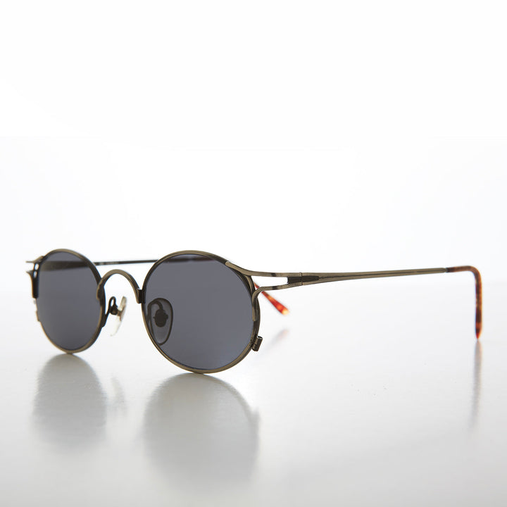 Metal Oval 90s Vintage Sunglasses - Webb