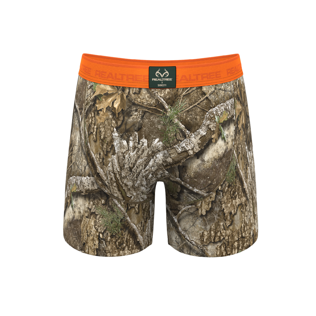 The Wild Game | Realtree x Shinesty Neon Orange Ball Hammock® Pouch Underwear With Fly